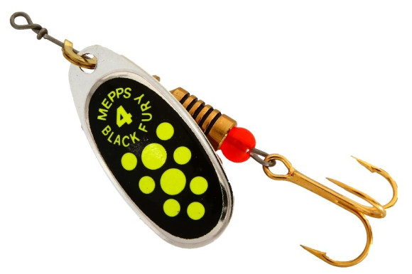 Блесна Mepps COMET BLACK FURY AG №4 Блесна Mepps COMET BLACK FURY AG №4