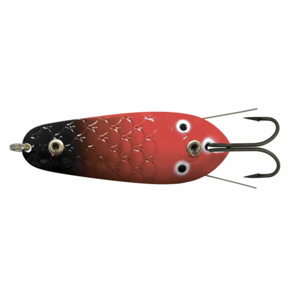 Блесна колеблющаяся Kuusamo Rasanen 70/10 незацепляйка BL/R/W/BL-S UV